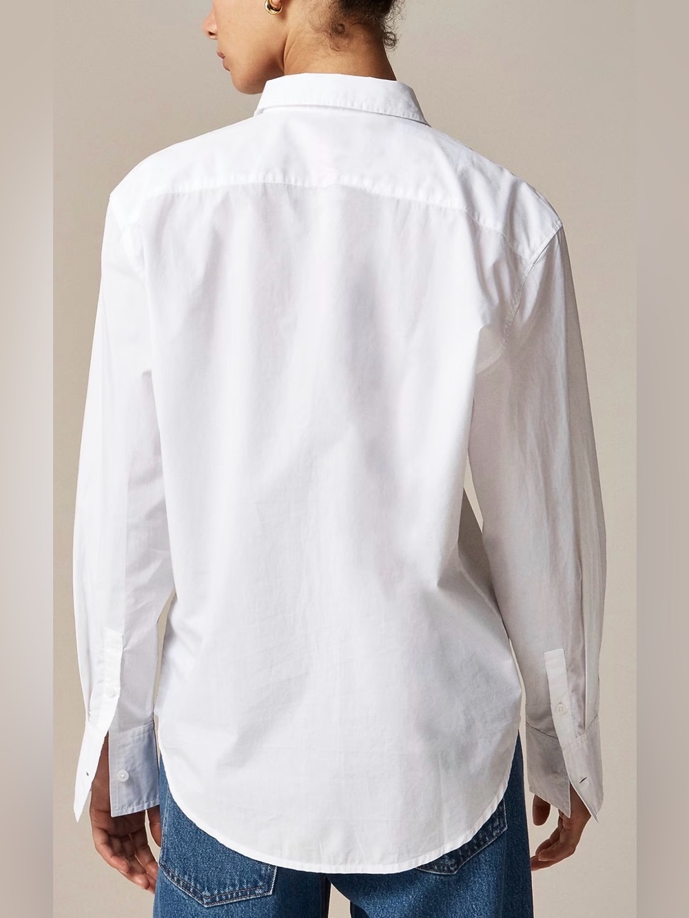 J. Crew White Cotton Button-Down Shirt - Picture 2 of 12